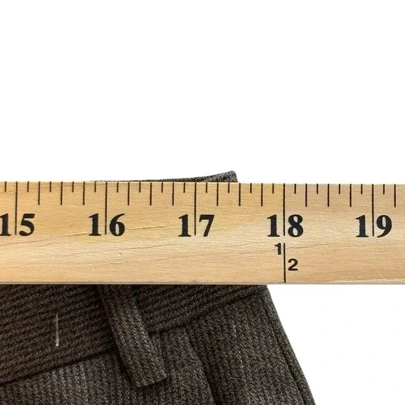 Canali Woolmark Pura Lana Vergine Brown Wool Trouser Pants Sz 34 - Picture 5 of 6